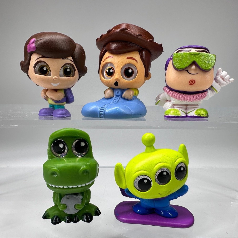 Disney Doorables Pixar TOY STORY Set of 5 Woody Buzz Rex Alien Bonnie LET'S GO‎